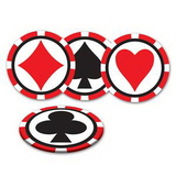 Custom Casino Coasters, 3 1/2" L