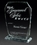 Custom Clear Glass Award w/ Clear Glass Base (5 1/4"x7"x2"), Price/piece