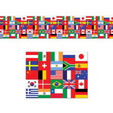 Custom International Flag Poly Decorating Material, 18
