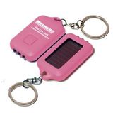 Custom Solar Flashlight Keychain v1 - Pink, 2