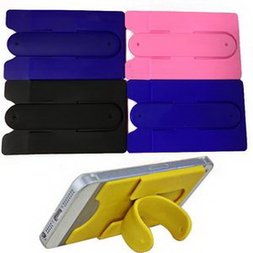 Custom Silicone Stand Wallet, 3.75" W x 2.25" H