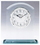 Custom Desk Clock In Clear Glass, 6-1/2"x 4-3/4" x 2", Price/piece