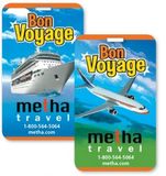Custom Bon Voyage Lenticular Flip Image Luggage Tag