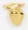Custom Gold Apple/ Bird Stock Cast Pin, Price/piece