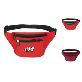 3-Zipper Fanny Pack, Personalised Fanny Pack, Custom Logo Fanny Pack, Printed Fanny Pack, 13" L x 5" W x 3" H