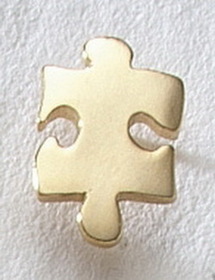 Custom Series 3000S Puzzle Piece MasterCast Design Cast Lapel Pin
