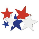 Custom Patriotic Star Cutout Assortment