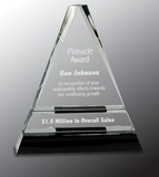 Custom Crystal Split Triangle Award, 6.5