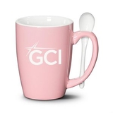 Custom Winfield Mug & Spoon - 16oz Pink