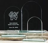 Custom Jade Glass Arch Award (5
