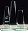 Custom Jade Glass Obelisk Award (4"x13"), Price/piece
