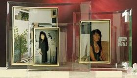 Custom Vertical Curved Glass Picture Frame Plaque For Portrait Pictures (5"X7")