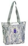Custom Digital Camo Tote Bag with Zipper (16 1/2