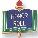 Blank Enamel Academic Award Pin (Honor Roll), 13/16