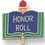 Blank Enamel Academic Award Pin (Honor Roll), 13/16" W, Price/piece