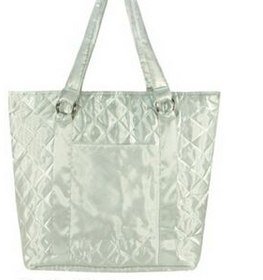 Custom Spacious Quilted Tote Bag, 14 1/4" L x 5" W x 17 1/2" H