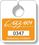 Custom .020 White Gloss Plastic Parking Tag / Permit (3.13"x3.63"), Spot Colors, Price/piece