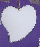 Custom Heart Xmas Mirror Ornament (4