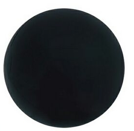 Custom 16" Inflatable Solid Black Beach Ball