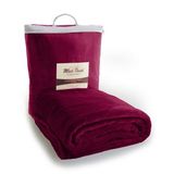Blank Cloud Mink Touch Throw Blanket - Burgundy Red, 50