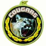 Custom TM Medal Series w/ Cougars Scholastic Mascot Mylar Insert