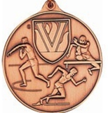 Custom 400 Series Stock Medal (Male Track & Field) Gold, Silver, Bronze