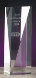 Custom Optical Crystal Pillar Award (8