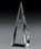 Custom Translucent Pyramid Crystal Award (2 3/4"x10"x2 3/4"), Price/piece