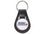 Custom Small Tear Drop E-Con-O Leather Key Tag with Acrylic Dome, Price/piece