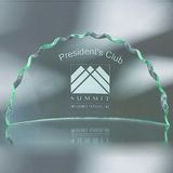 Custom Awards-optical crystal award/trophy 5 inch high, 10