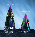 Custom Rainbow Steeple with Dome optical crystal award trophy., 5