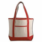 Custom Small Canvas Deluxe Tote (Printed), 18.5