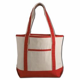 Custom Small Canvas Deluxe Tote (Printed), 18.5" W x 12" H x 5.5" D