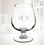 Custom Molten Glass 12 Oz. Brandy Glass Cup, 5" H x 2 3/8" W x 2 5/8" D, Price/piece