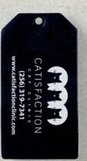 Custom Vinyl Luggage Tag w/ Clear Pocket & Plastic Strap (2 1/2
