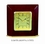 Custom Pino Finish Beveled Rectangle Clock, 6.75" L x 6.75" W x 1.875" H, Price/piece