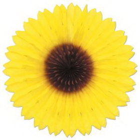 Custom Sunflower Fan, 18" Diameter