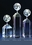 Custom Globe Optical Crystal Award Trophy., 11.5" L x 2.375" Diameter, Price/piece