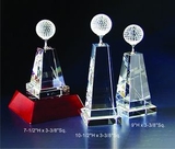 Custom Golf Optical Crystal Award Trophy., 9