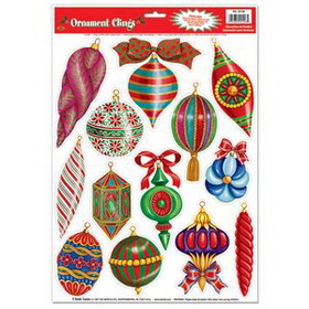 Custom Christmas Ornament Clings, 12" W x 17" L