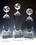 Custom Globe Optical Crystal Award Trophy., 13" L x 3.5625" W x 3.5625" H, Price/piece