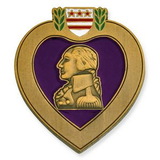 Blank Purple Heart Veteran Pin, 1