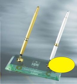 Custom Jade Glass Pen Set (3"x8")