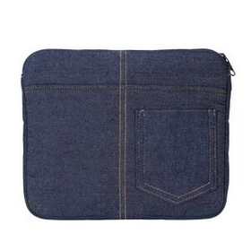 Custom Denim Jean Look Mini Tablet/ Ipad Case, 8 1/2" L X 1" W X 6" H