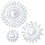 Custom White Tissue Snowflakes, 15" L, Price/piece