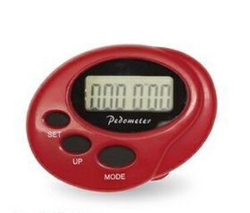 Custom Oval Pedometer, 2.15" W X 1.5" H X 0.4" D