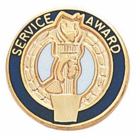 Blank Service Award Lapel Pins (Service Award w/Clutch Back), 3/4" Diameter