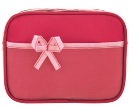 Custom Pretty-N-bows Cosmetic Bag (7-3/4"x2-1/2"x5-3/4")