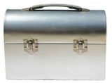 Silver Domed Lunch Box (Blank)