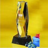 Custom Awards-optical crystal award/trophy 12 inch high, 2 3/4